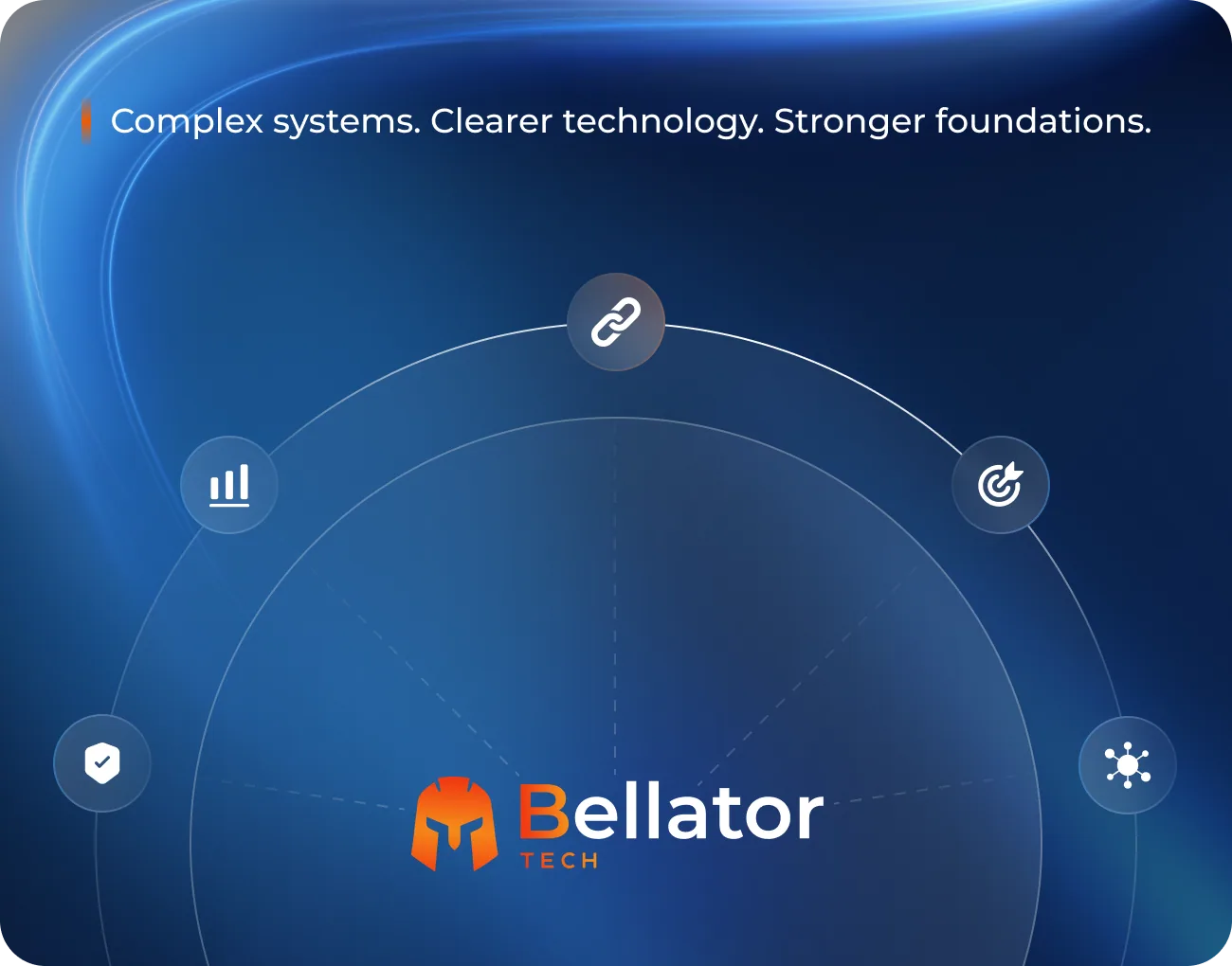Illustration of connected financial systems: complex systems, clearer technology, stronger foundations